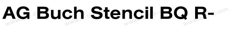 AG Buch Stencil BQ R字体转换
